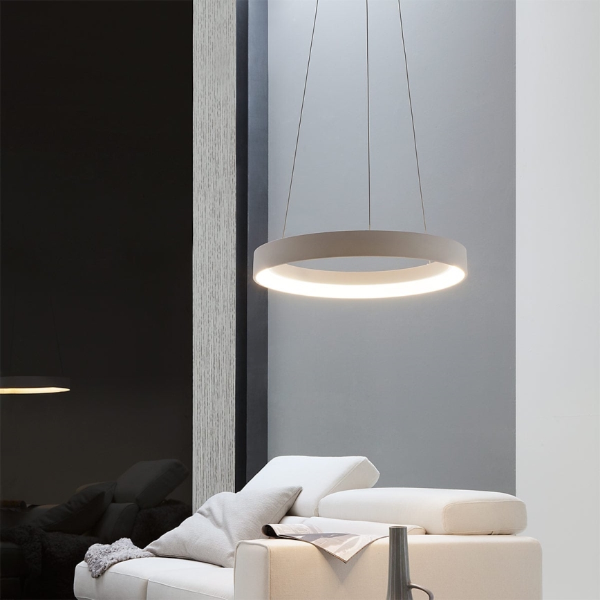 Redo 01-671 - Candeeiro suspenso LED LOOP LED/38W/230V diâmetro 45 cm branco