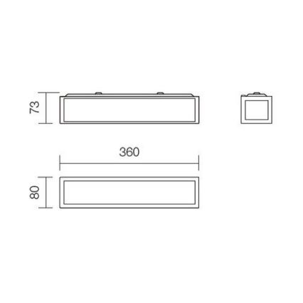 Redo 01-703 - Aplique de parede para casa de banho EGO 2xE14/28W/230V 36 cm IP44 cromado brilhante