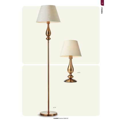 Redo 02-713 - Lâmpada de mesa FABIOLA 1xE27/28W/230V