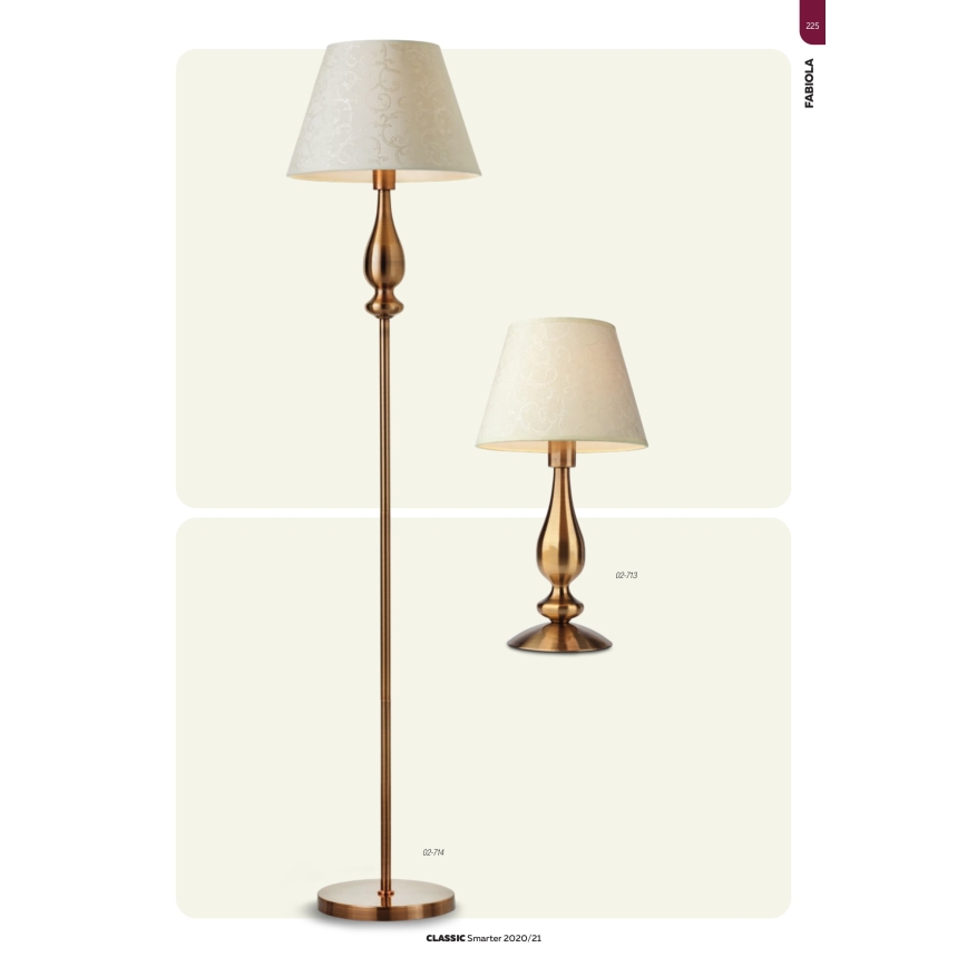 Redo 02-713 - Lâmpada de mesa FABIOLA 1xE27/28W/230V