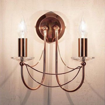 Redo 02-859 - Candeeiro de parede ARIEL 2xE14/28W/230V cobre