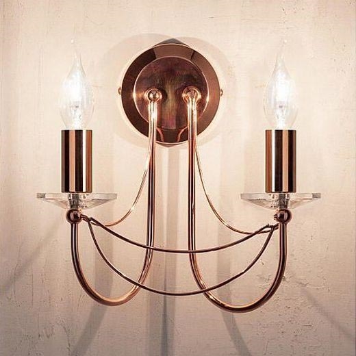 Redo 02-859 - Candeeiro de parede ARIEL 2xE14/28W/230V cobre