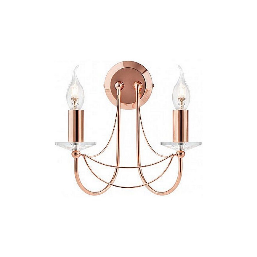 Redo 02-859 - Candeeiro de parede ARIEL 2xE14/28W/230V cobre