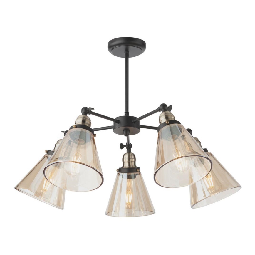 Redo 02-927 - Candelabro pendente HUBER 5xE27/42W/230V