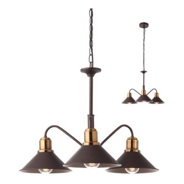 Redo 02-935 - Candelabro numa corrente VERNER 3xE27/42W/230V