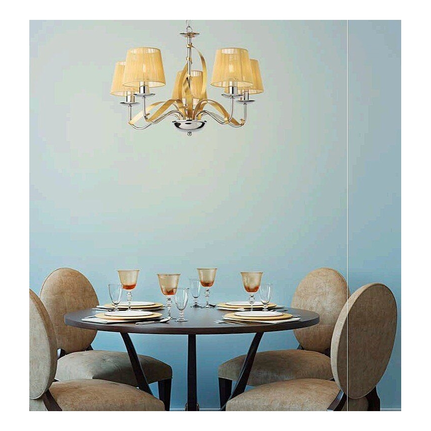 Redo 02-952 - Candelabro suspenso VIRTUU 5xE14/28W/230V