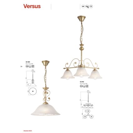Redo 02-990 - Candelabro suspenso VERSUS 1xE27/42W/230V