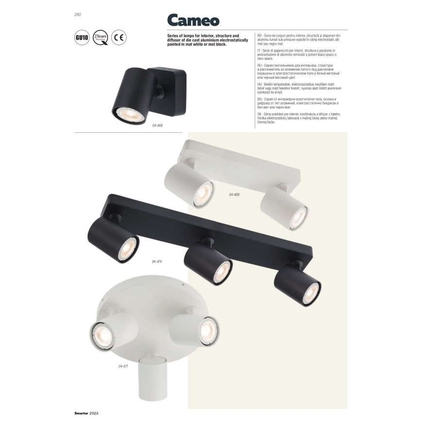 Redo 04-469 - Foco CAMEO 2xGU10/50W/230V