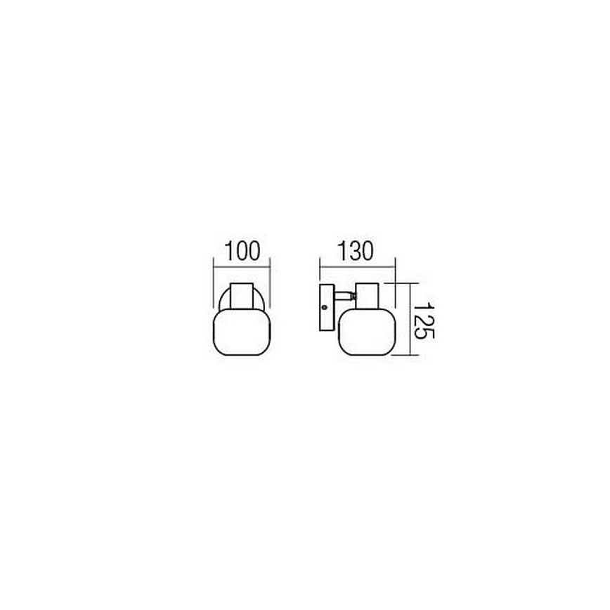Redo 04-483 - Foco de parede AMBER 1xE14/28W/230V