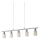 Redo 04-509 - Lustre suspenso por cabo VERTIGO 5xE14/28W/230V cromado brilhante/branco