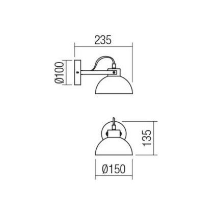 Redo 04-511 - Luz de parede de criança EOLO 1xE27/42W/230V