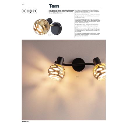 Redo 04-516 - Foco de parede TORN 1xE14/28W/230V