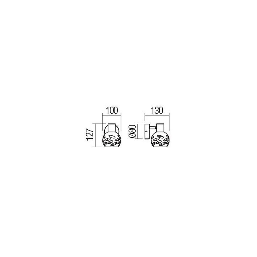 Redo 04-516 - Foco de parede TORN 1xE14/28W/230V