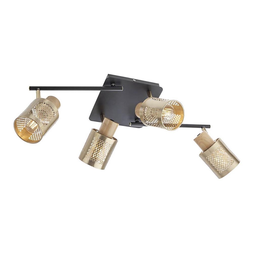 Redo 04-522 - Candelabro montado à superfície BASKET 4xE27/42W/230V bronze