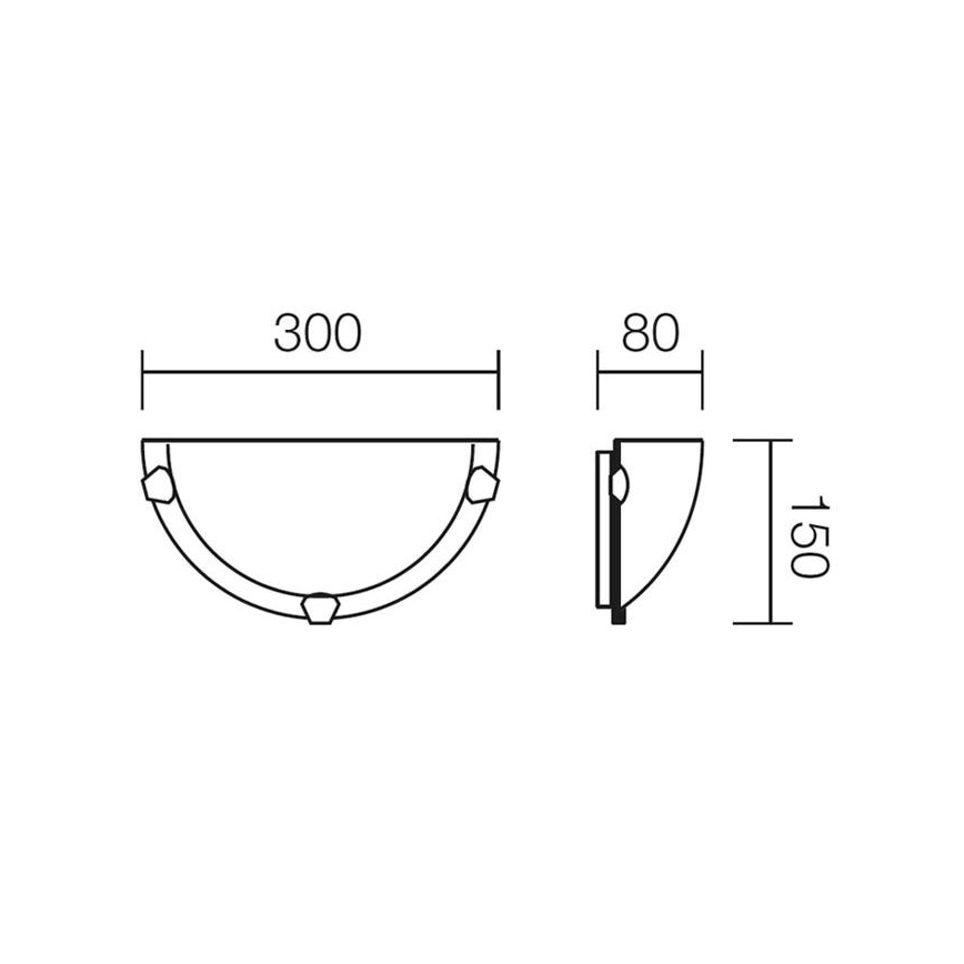 Redo 05-383 - Iluminação de parede VIRGINIA 1xE27/42W/230V