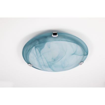 Redo 05-390 - Iluminação de teto VIRGINIA 1xE27/42W/230V diâmetro 30 cm azul