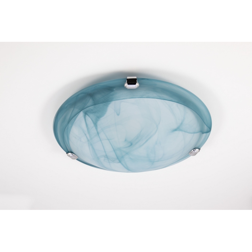 Redo 05-390 - Iluminação de teto VIRGINIA 1xE27/42W/230V diâmetro 30 cm azul