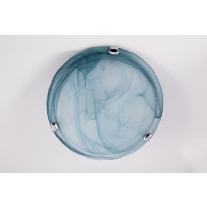 Redo 05-390 - Iluminação de teto VIRGINIA 1xE27/42W/230V diâmetro 30 cm azul