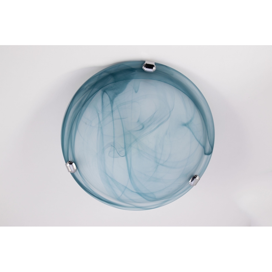 Redo 05-390 - Iluminação de teto VIRGINIA 1xE27/42W/230V diâmetro 30 cm azul