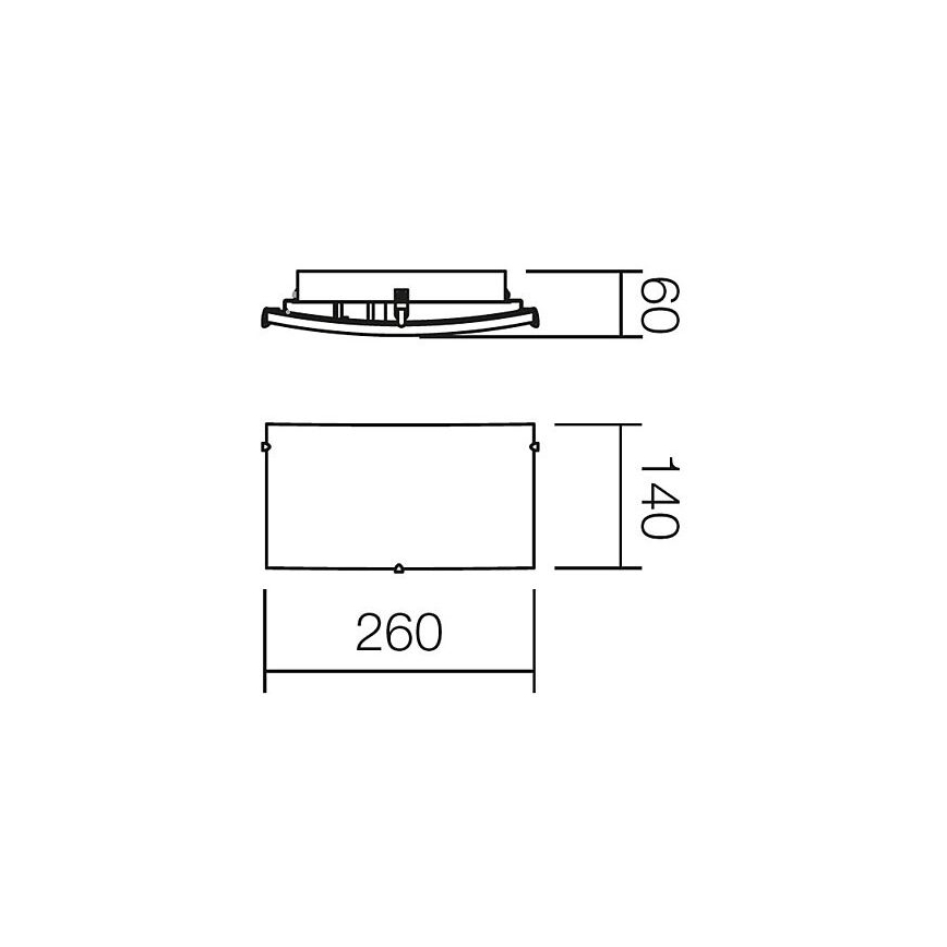 Redo 05-816 - Aplique de parede NOTES 1xE27/42W/230V branco