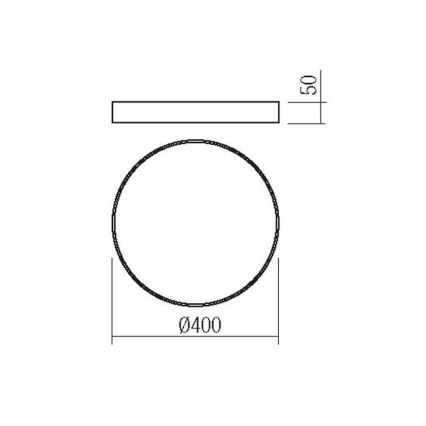 Redo 05-932 - Iluminação de teto LED KNOB LED/36W/230V 3000K-6500K 40 cm dourado