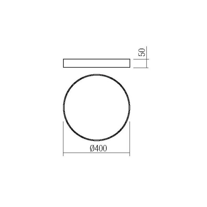 Redo 05-932 - Iluminação de teto LED KNOB LED/36W/230V 3000K-6500K 40 cm dourado