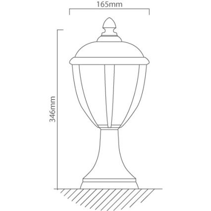 Redo 2604-3K BL - Candeeiro exterior LED UNITE LED/6,5W/230V IP44