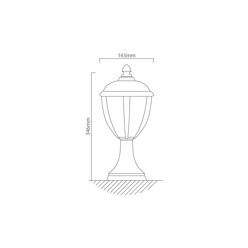 Redo 2604-3K BL - Candeeiro exterior LED UNITE LED/6,5W/230V IP44