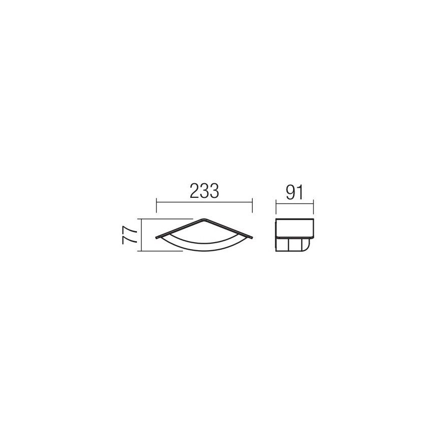 Redo 90001 - Luz de parede LED de exterior CHALET 1xLED/8W/230V IP54