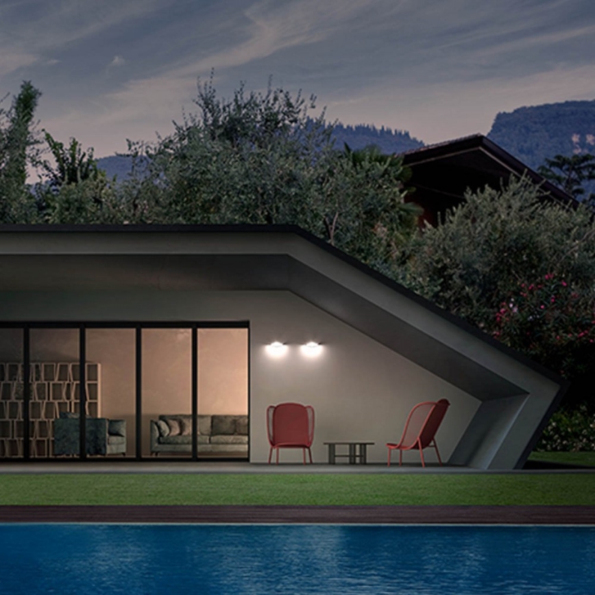 Redo 90002 - Luz de parede LED de exterior CHALET 1xLED/8W/230V IP54