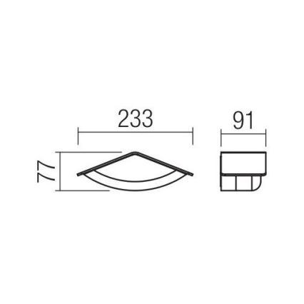 Redo 90002 - Luz de parede LED de exterior CHALET 1xLED/8W/230V IP54