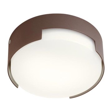 Redo 90004 - Iluminação de teto exterior LED SKOR LED/12W/230V diâmetro 15 cm IP54 castanho