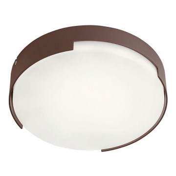 Redo 90006 - Iluminação de teto exterior LED SKOR LED/16W/230V diâmetro 25 cm IP54 castanho