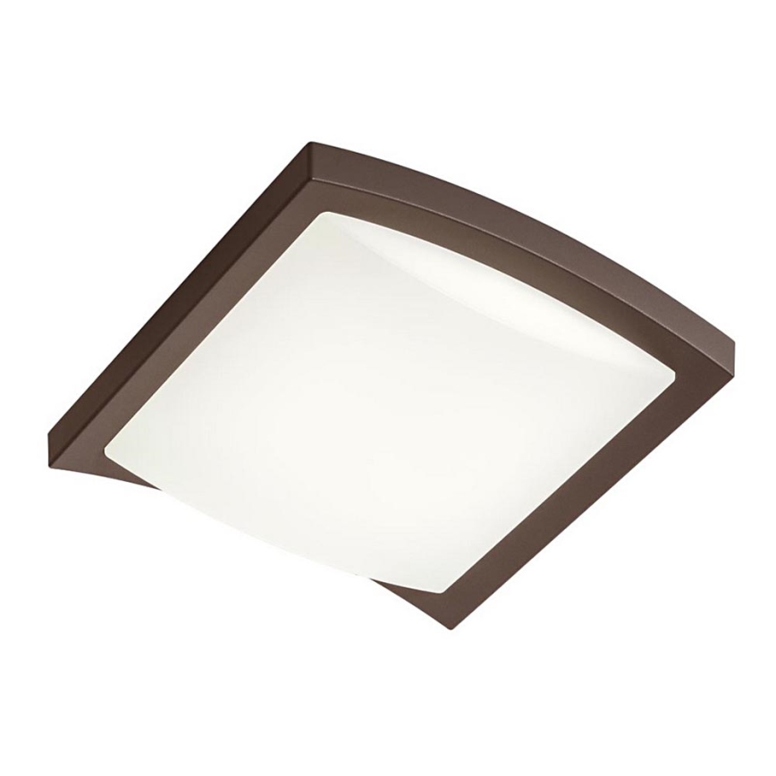 Redo 90008 - Iluminação de teto exterior LED TALLIN LED/21W/230V 24,5x24,5 cm IP54 castanho