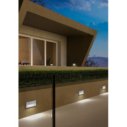Redo 90009 - Luminária de orientação exterior TAMPA LED/11W/230V IP54 branca