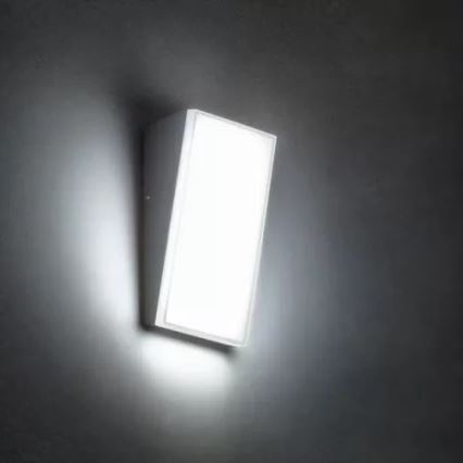 Redo 90019 - Iluminação de parede exterior LED TOKYO LED/12W/230V 3000K IP54 cinzento