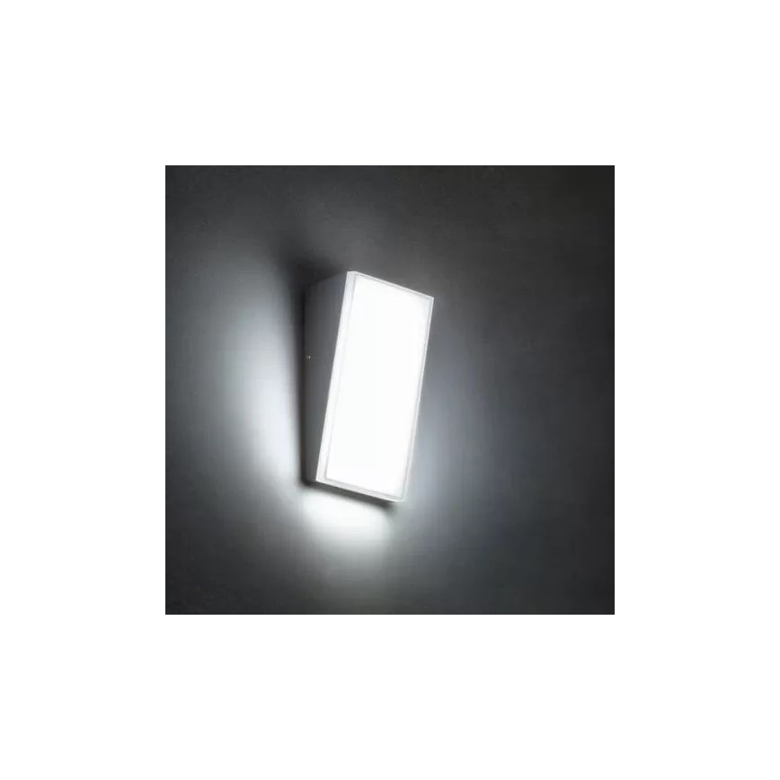Redo 90019 - Iluminação de parede exterior LED TOKYO LED/12W/230V 3000K IP54 cinzento