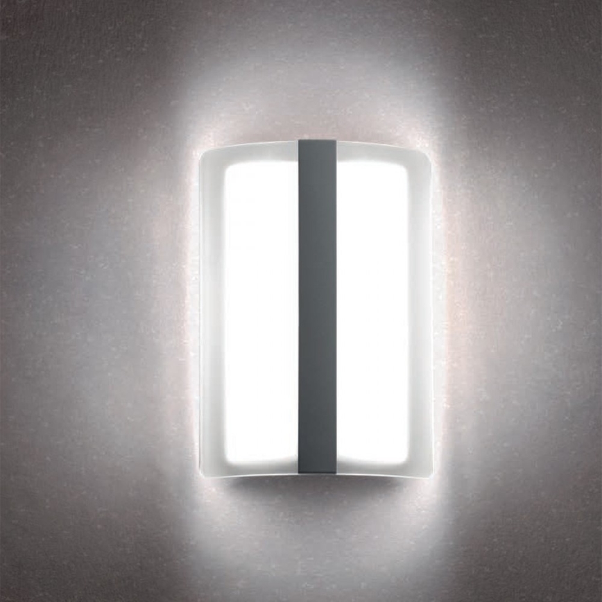 Redo 90023 - Luz de parede LED de exterior BREDA 1xLED/12W/230V IP54