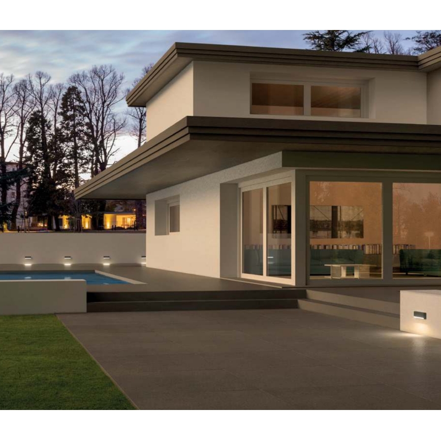 Redo 90070 - Luz de parede LED de exterior SAPO 1xLED/3W/230V IP65