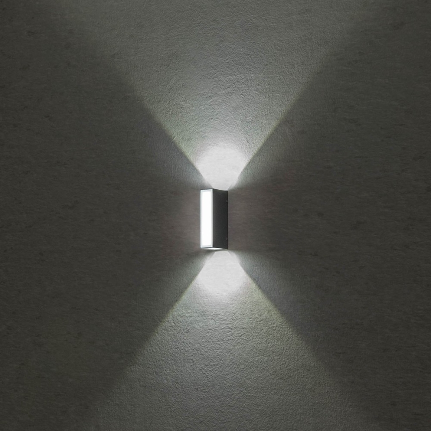 Redo 90114 - Iluminação de parede exterior LED IVAR LED/7,6W/230V IP54 antracite