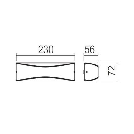 Redo 90126 - Aplique de parede LED para exterior AXEL LED/7W/230V 3000 K IP65 antracite