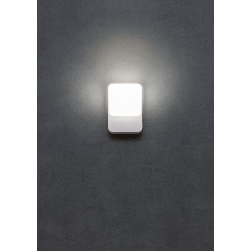 Redo 90127 - Aplique de parede exterior LED COLIN LED/9W/230V 3000K IP54 branco