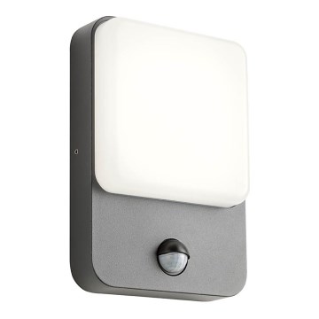 Redo 90133 - Iluminação de parede exterior LED com sensor COLIN 1xLED/9W/230V IP54