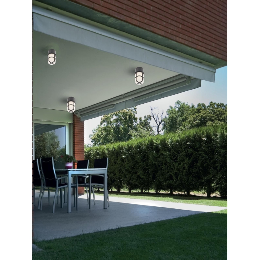 Redo 90195 - Foco exterior TRITON 1xE27/28W/230V IP54 preto