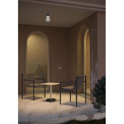 Redo 90195 - Foco exterior TRITON 1xE27/28W/230V IP54 preto