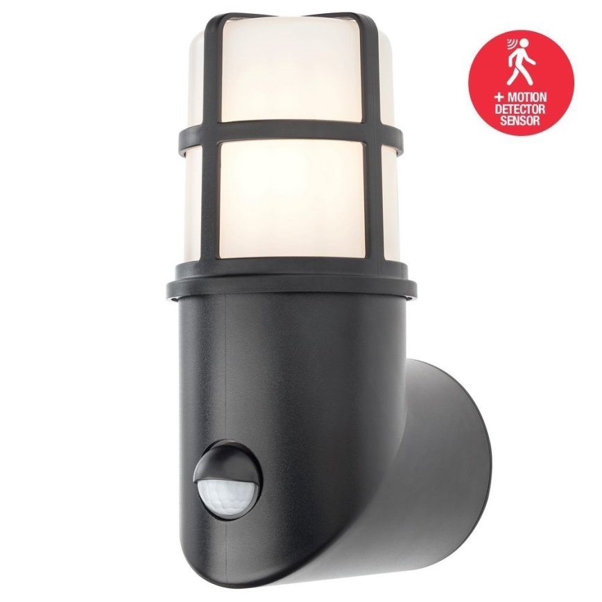 Redo 90201 - Iluminação exterior com sensor TRITON 1xE27/28W/230V IP54 preto