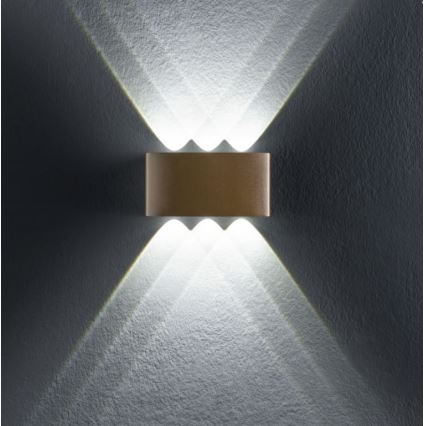 Redo 90226 - Iluminação de parede exterior LED FABO LED/6W/230V 3000K IP54 cinzento