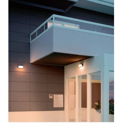Redo 90238 - Iluminação de parede exterior LED SPECTRA LED/16W/230V 3000K IP54 cinzento