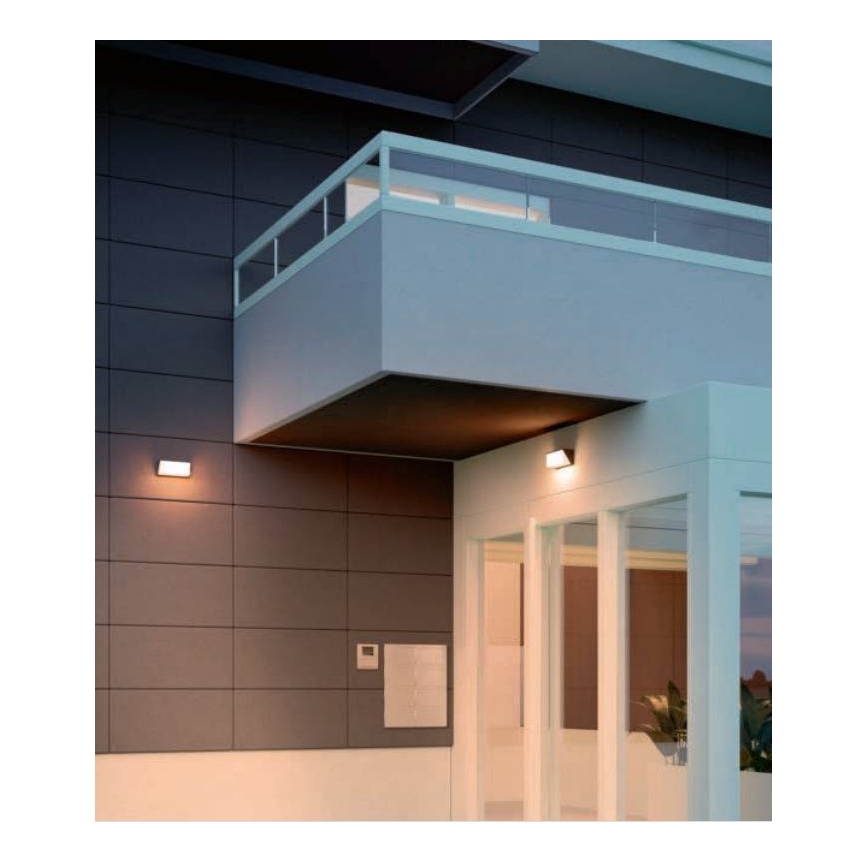 Redo 90238 - Iluminação de parede exterior LED SPECTRA LED/16W/230V 3000K IP54 cinzento