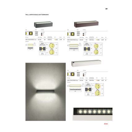 Redo 90261 - Aplique de parede LED para exterior AROOS LED/21W/230V 3000K IP65 castanho